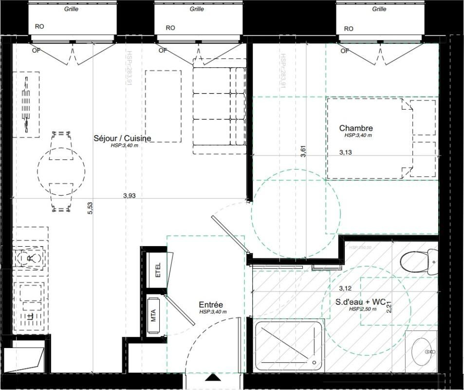 BRIVE-LA-GAILLARDE Appartement T2 de standing - ascenseur - Brive hyper centre 3