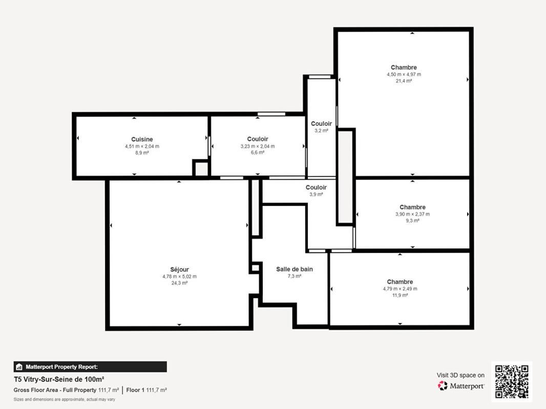VITRY-SUR-SEINE Appartement Vitry Sur Seine 5 pièces 100m2 3