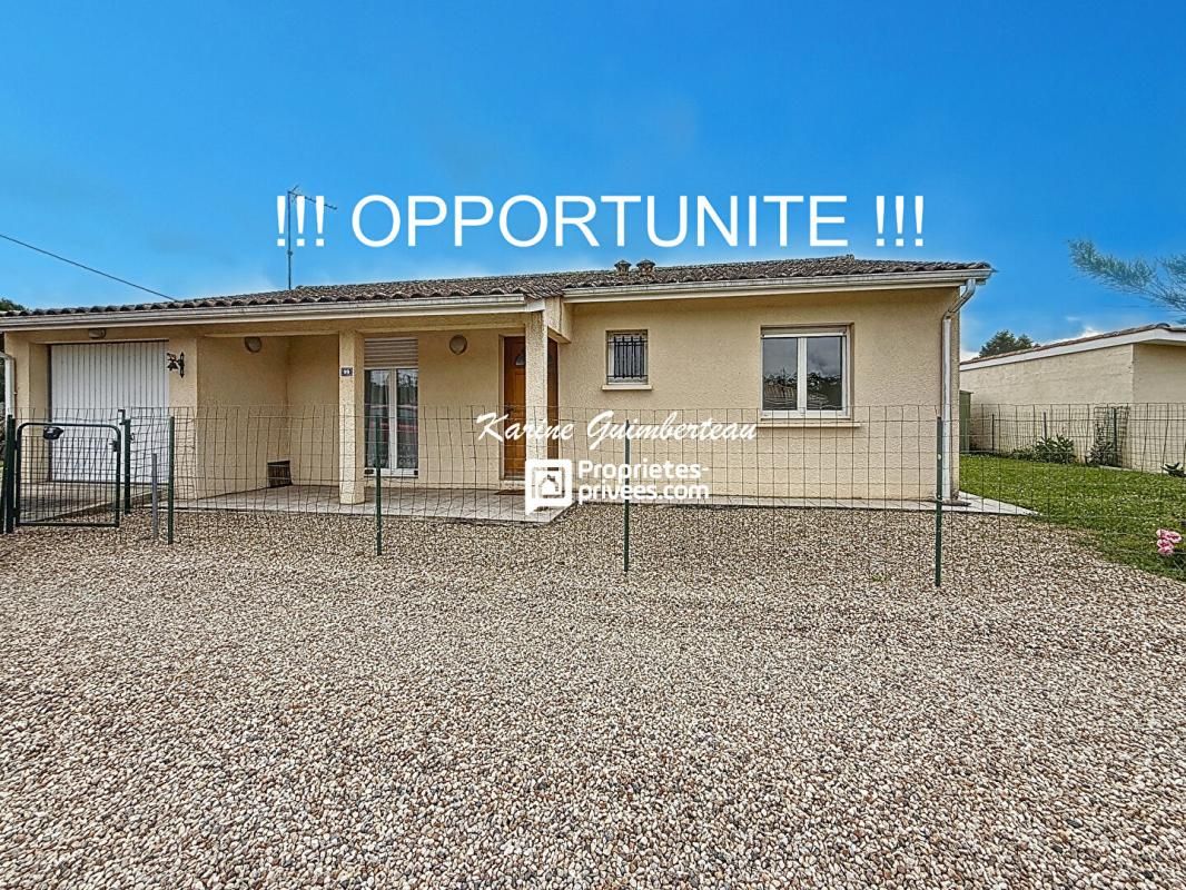 GOURS URGENT : Opportunité à saisir : Maison 4 pièces - garage - jardin clos 1