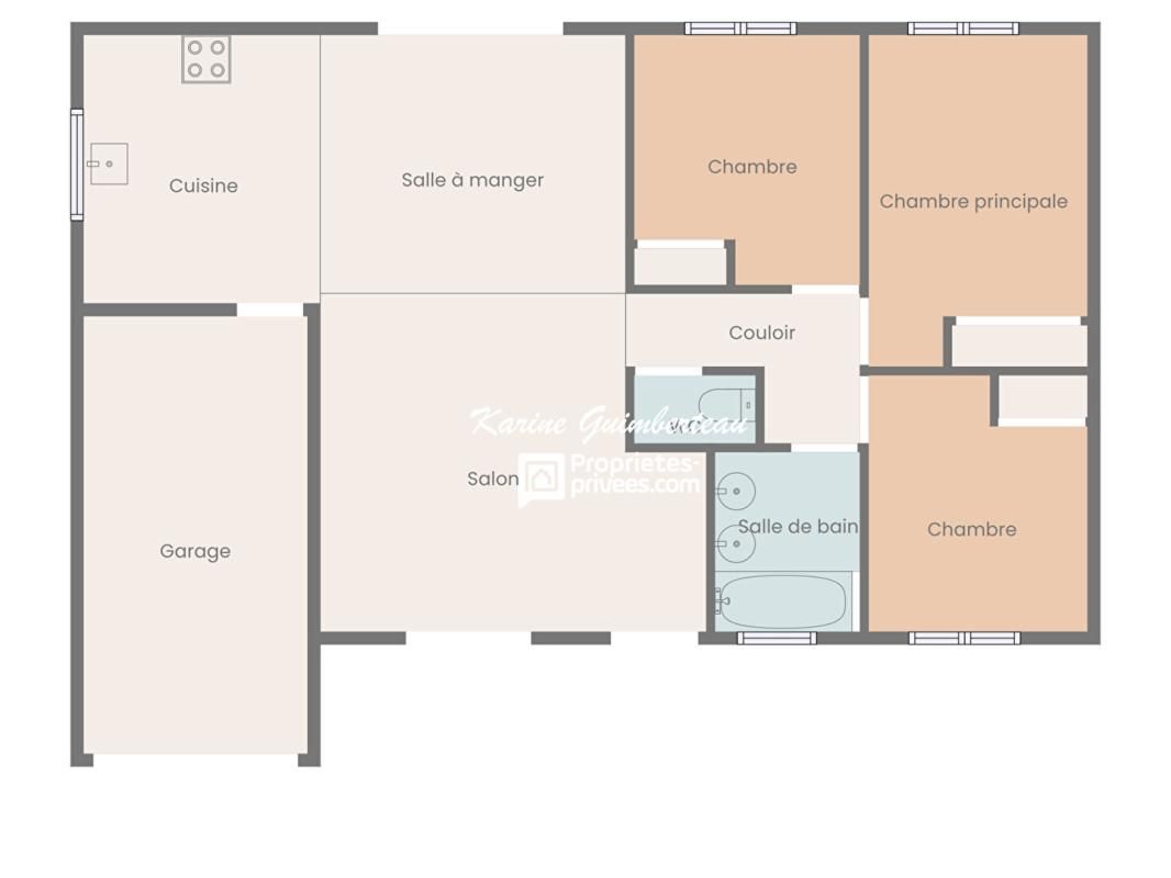 GOURS URGENT : Opportunité à saisir : Maison 4 pièces - garage - jardin clos 2