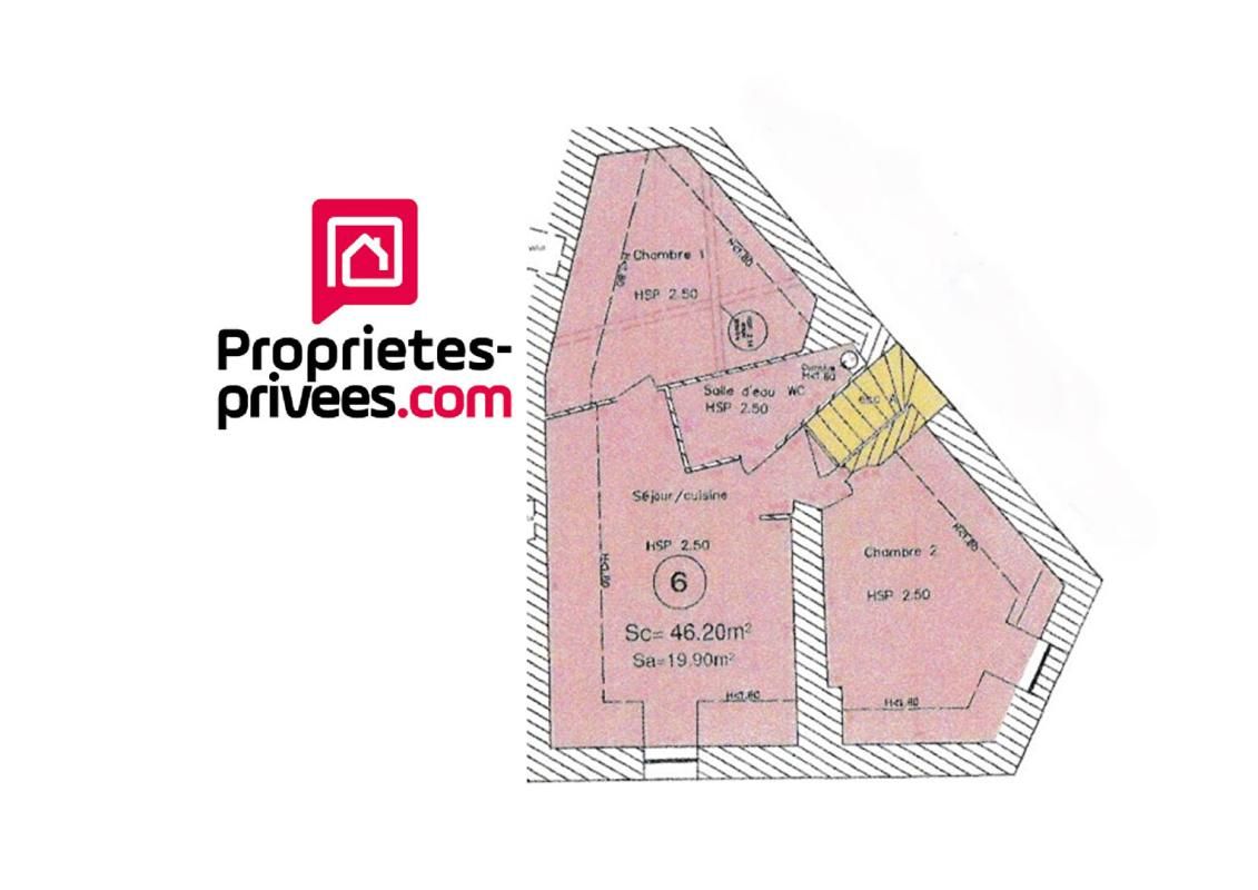NONANCOURT Appartement Nonancourt centre 3 pièce(s) 46.20 m2 2 chambres jardin 96000 FAI 2