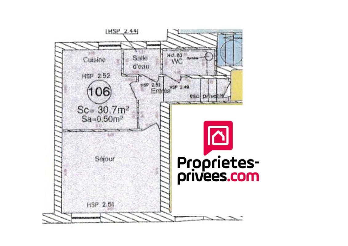 NONANCOURT Appartement NONANCOURT 1 pièce(s) 30.7 m2 centre ville 66000 FAI 2