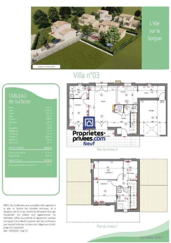 L'ISLE-SUR-LA-SORGUE Villa Contemporaine L'Isle Sur La Sorgue 4 pièces 100 m² - 2