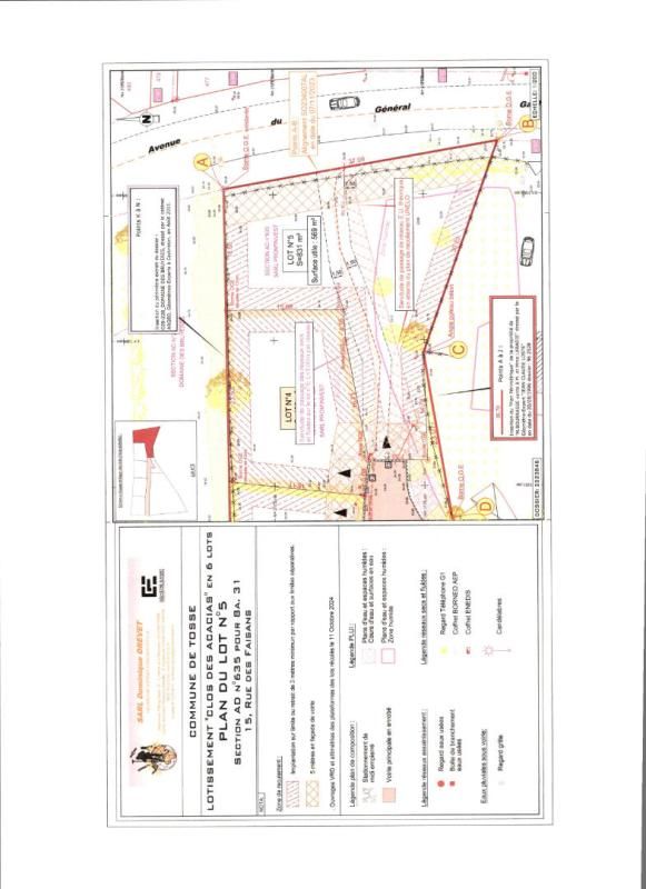 TOSSE Terrain Tosse  possible 2 habitations 1