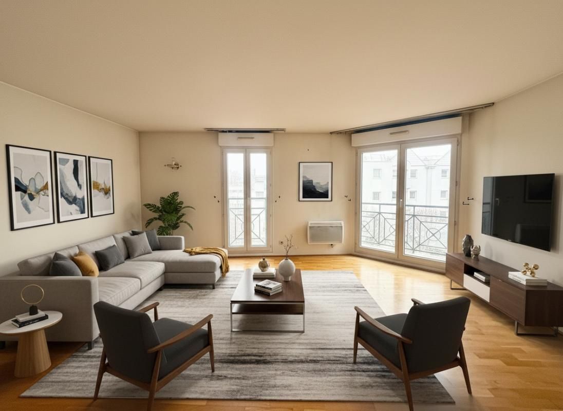 Appartement trois pièces lumineux avec balcon et box à Bondy ? Proche RER E