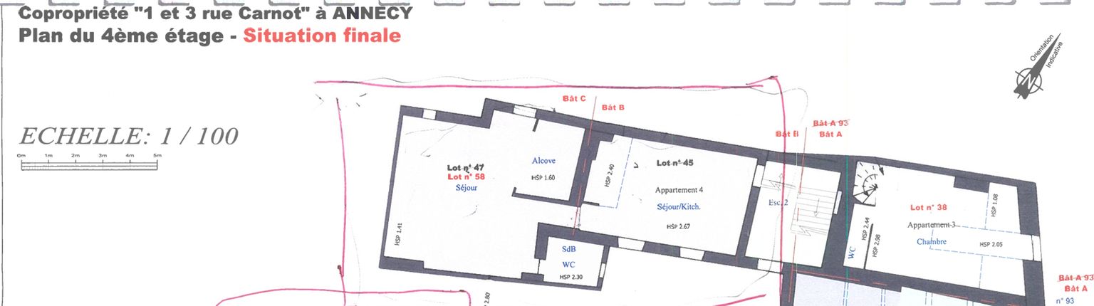 ANNECY Au coeur de la vieille ville d'Annecy, plateau à rénover en T3 4