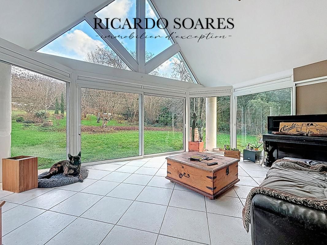 CINQUEUX 60940 ANGICOURT - MAISON D'ARCHITECTE 180 m² / GRAND SÉJOUR / 5 CHAMBRES / SOUS-SOL TOTAL / TERRAIN ARBORÉ 15 000 m² 2