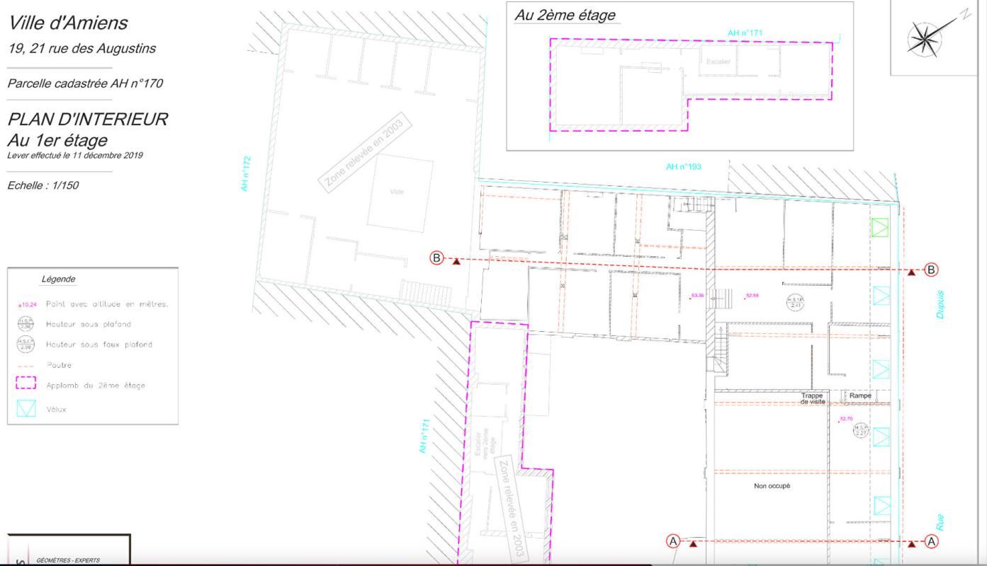 AMIENS Ideal investisseur!  Immeuble de rapport au coeur du centre-ville Amiens  1200m2 sur une parcelle de 938m2 3