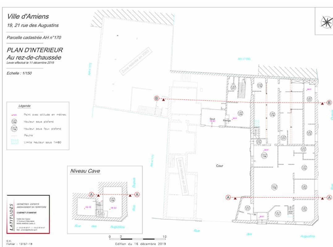 AMIENS Ideal investisseur!  Immeuble de rapport au coeur du centre-ville Amiens  1200m2 sur une parcelle de 938m2 4