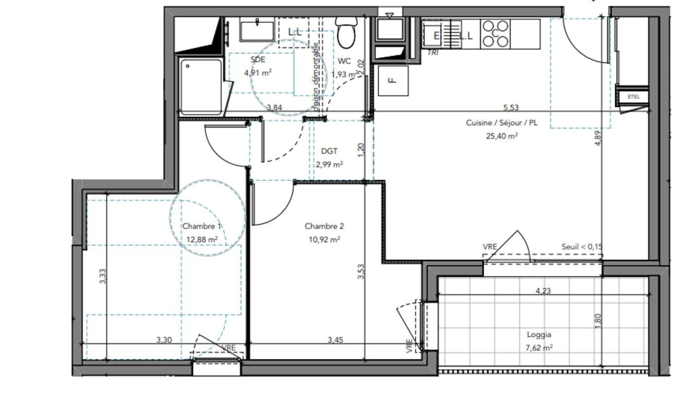 CROZON Crozon 29160 Appartement tout confort 59 m² 2 chambres Sud aucun travaux à prévoir 2