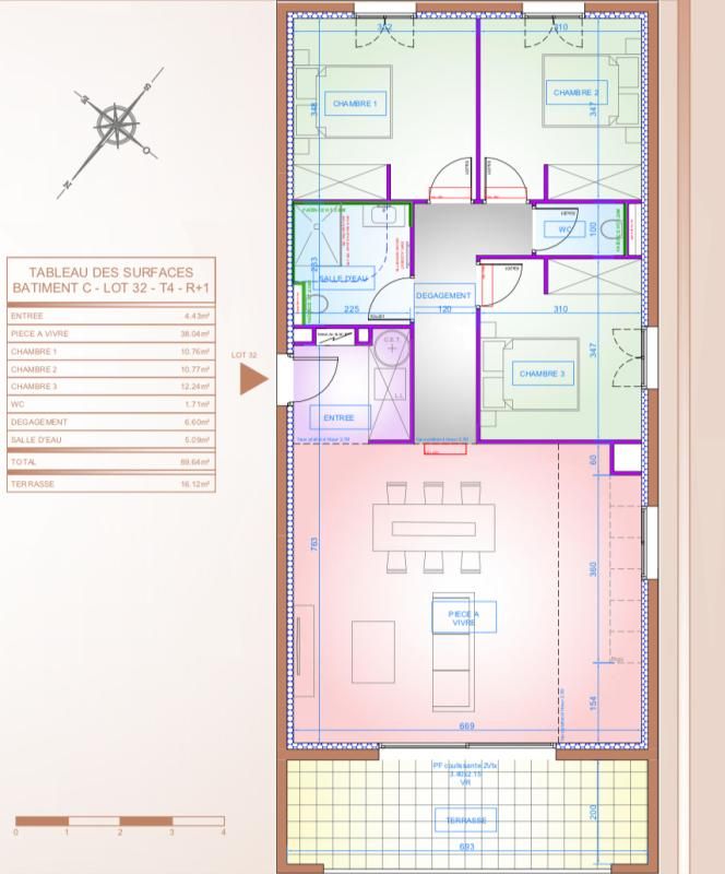 BORGO Appartement Borgo 4 pièce(s) 89.64 m2 3