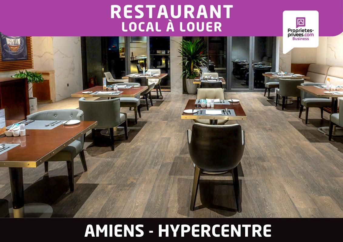 AMIENS Hypercentre - Local restauration à louer, 80 places - 150 m2 - 3 Cailloux