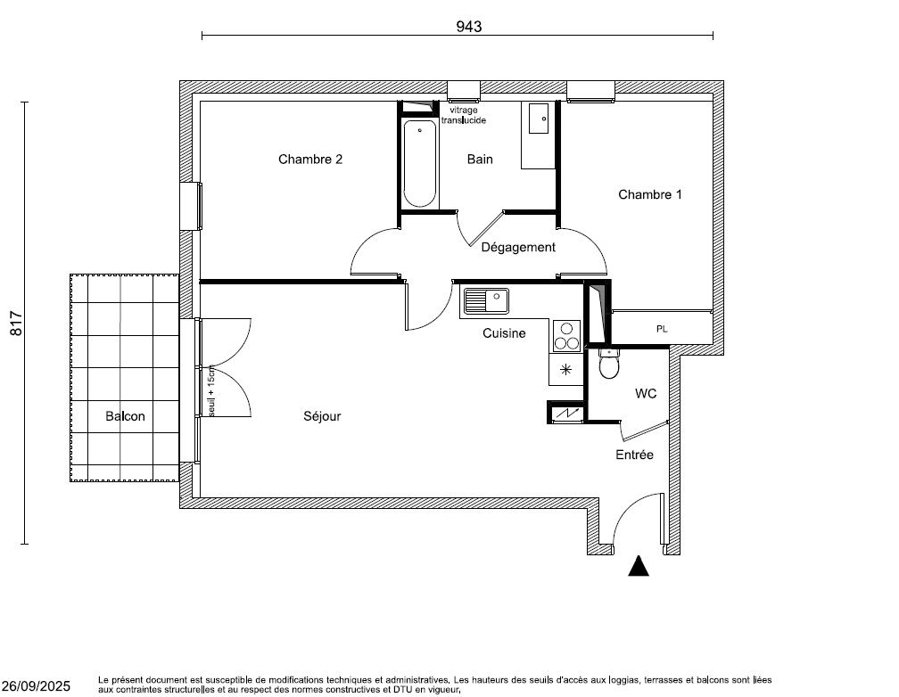 Appartement Les Sables D Olonne 3 pièces 64.48 m2
