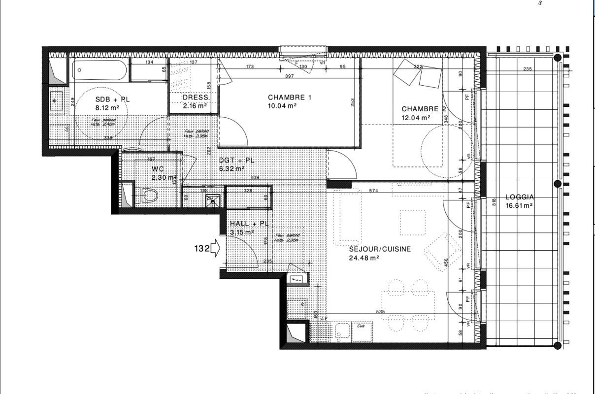 RILLIEUX-LA-PAPE Appartement 3 pièce(s) 69 m2 3