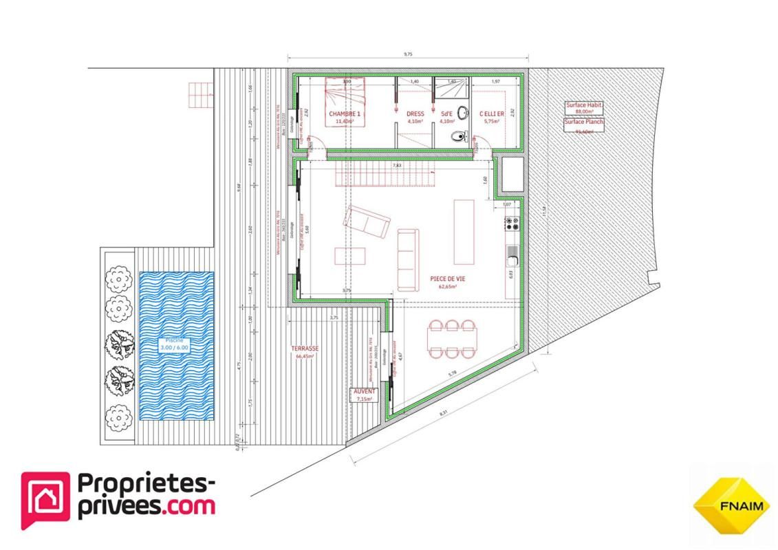 NARBONNE TERRAIN DE 626 m2AVEC VUE DEGAGEE 4