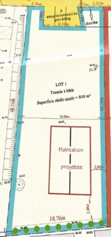 LES LOGES Terrain à bâtir viabilisé  810 m² Les Loges 3