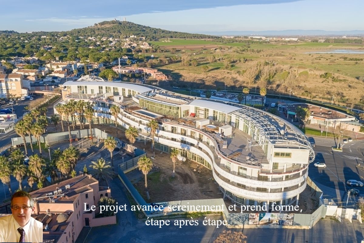 LE CAP D'AGDE Appartement 66 m² au 1er étage dans résidence de standing au Camp Naturiste 2