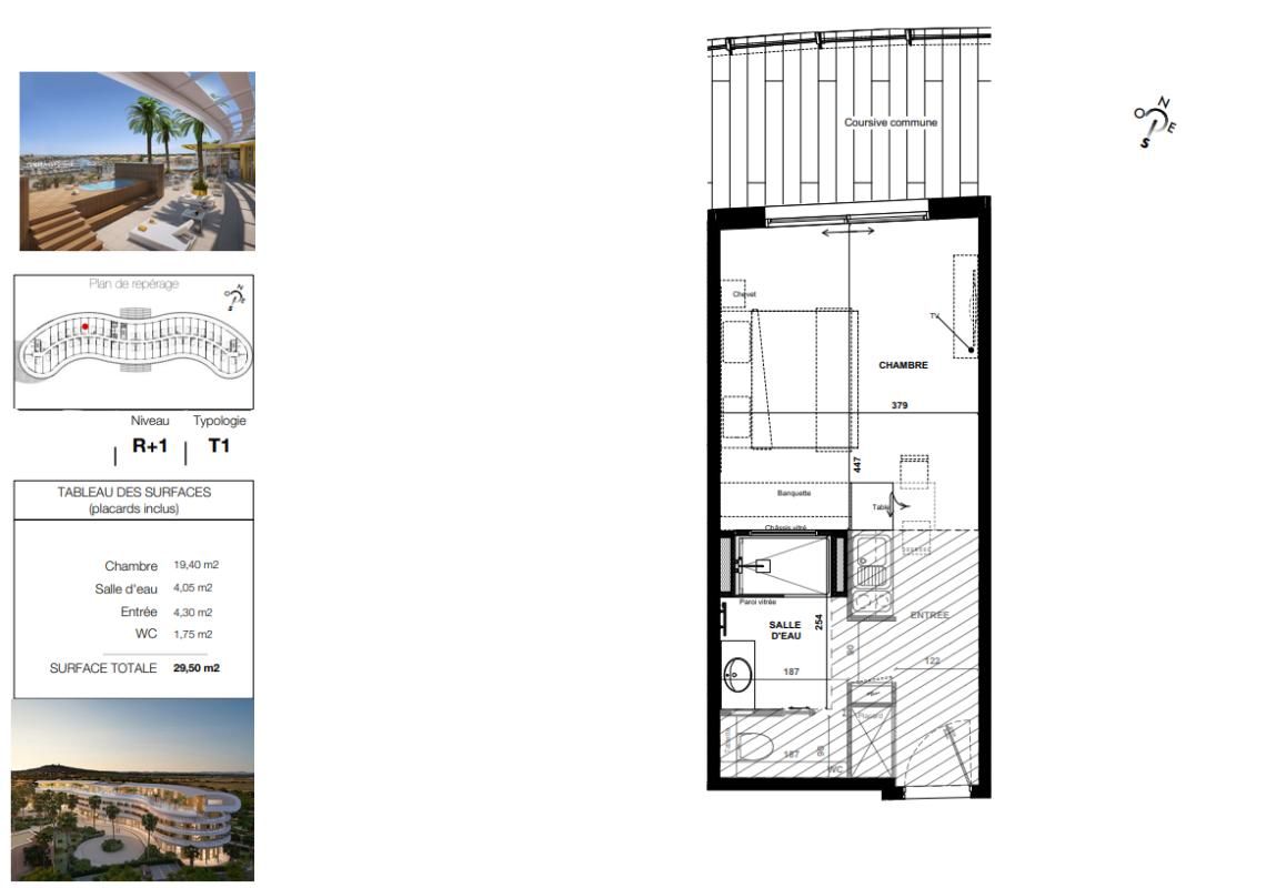 LE CAP D'AGDE Le haut de gamme s'invite dans ce T1 de plus de 29,5 m² au sein du village naturiste du Cap d'Agde 2