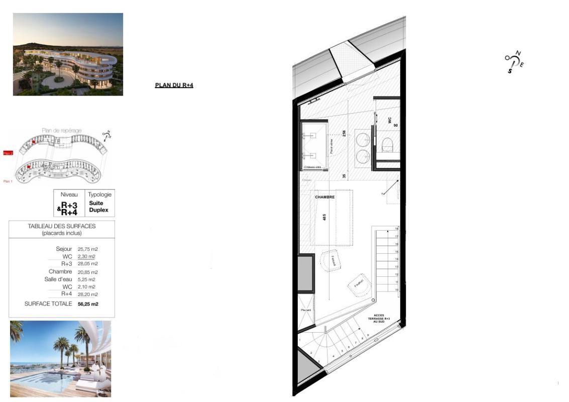 LE CAP D'AGDE Le haut de gamme s'invite dans ce Duplex de plus de 56 m² exposé Sud au sein du village naturiste du Cap d'Agde 3