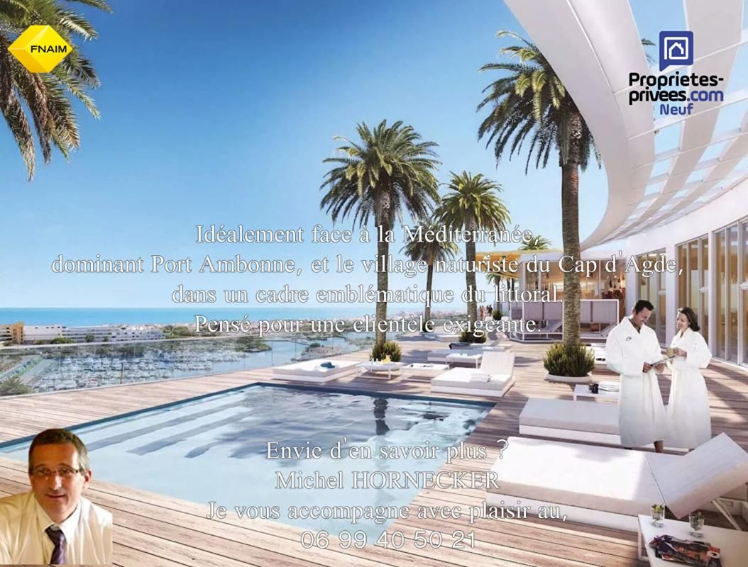 LE CAP D'AGDE Le haut de gamme s'invite dans ce Duplex de plus de 59 m² au sein du village naturiste du Cap d'Agde 1