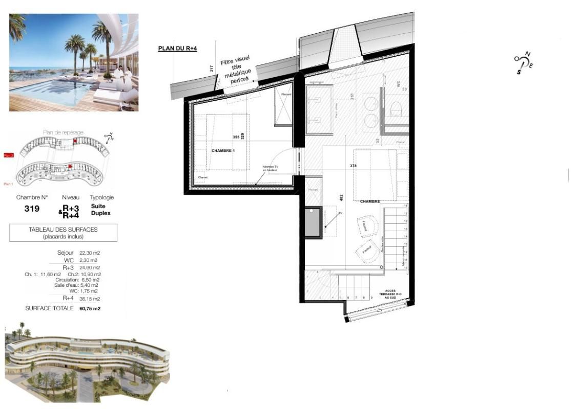 LE CAP D'AGDE Le haut de gamme s'invite dans ce Duplex de plus de 60 m² au sein du village naturiste du Cap d'Agde 3