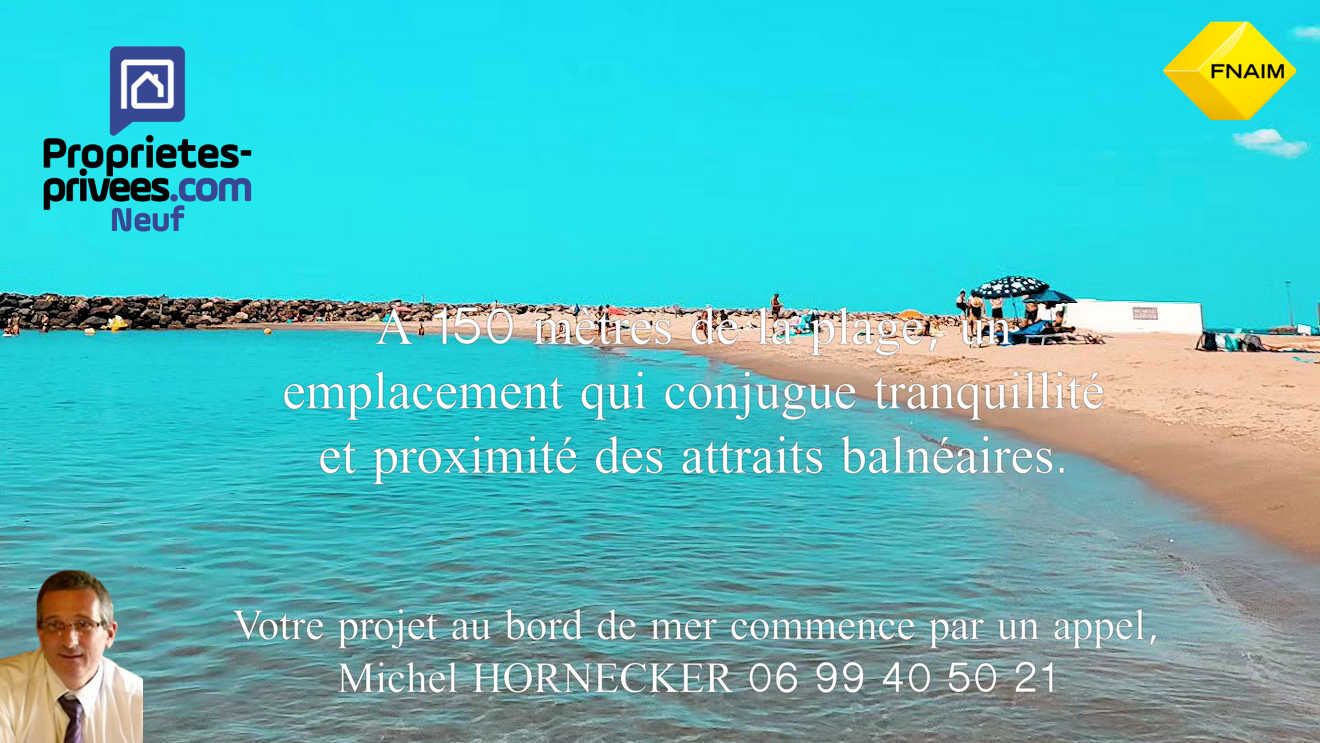 T1 lumineux de près de 30 m², exposé Sud, à 150 m de la plage