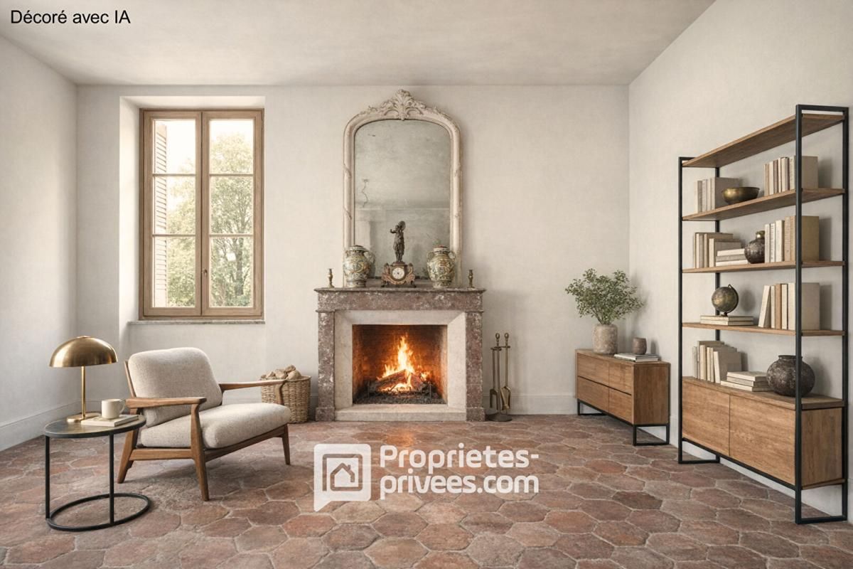 Maison bourgeoise à réhabiliter et sa grange en pierres