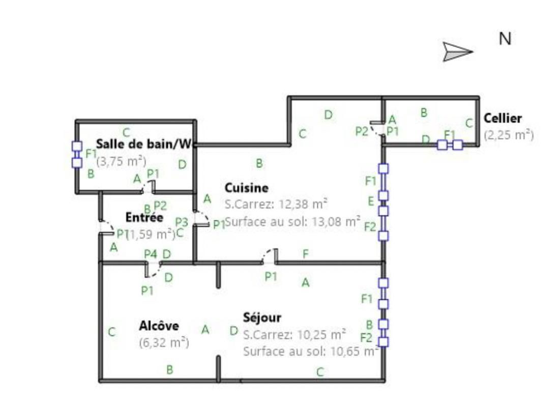 LYON-2E-ARRONDISSEMENT Appartement Lyon 2 pièce(s) 36.54 m2 4