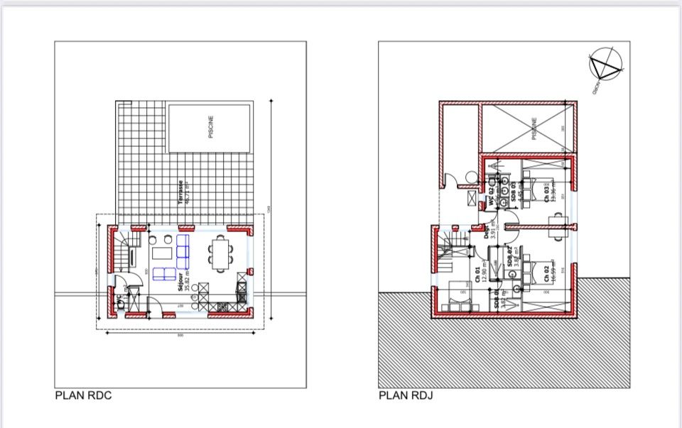 LECCI Villa T4 avec piscine VUE MER - LECCI (20137) - CORSE DU SUD - FRANCE 3