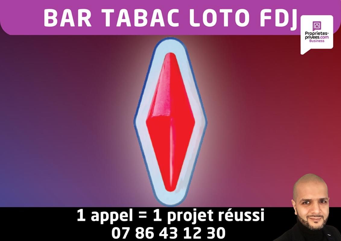 ABBEVILLE 80100 ABBEVILLE - BAR TABAC LOTO FDJ PMU avec terrasse 40 places et logement 2