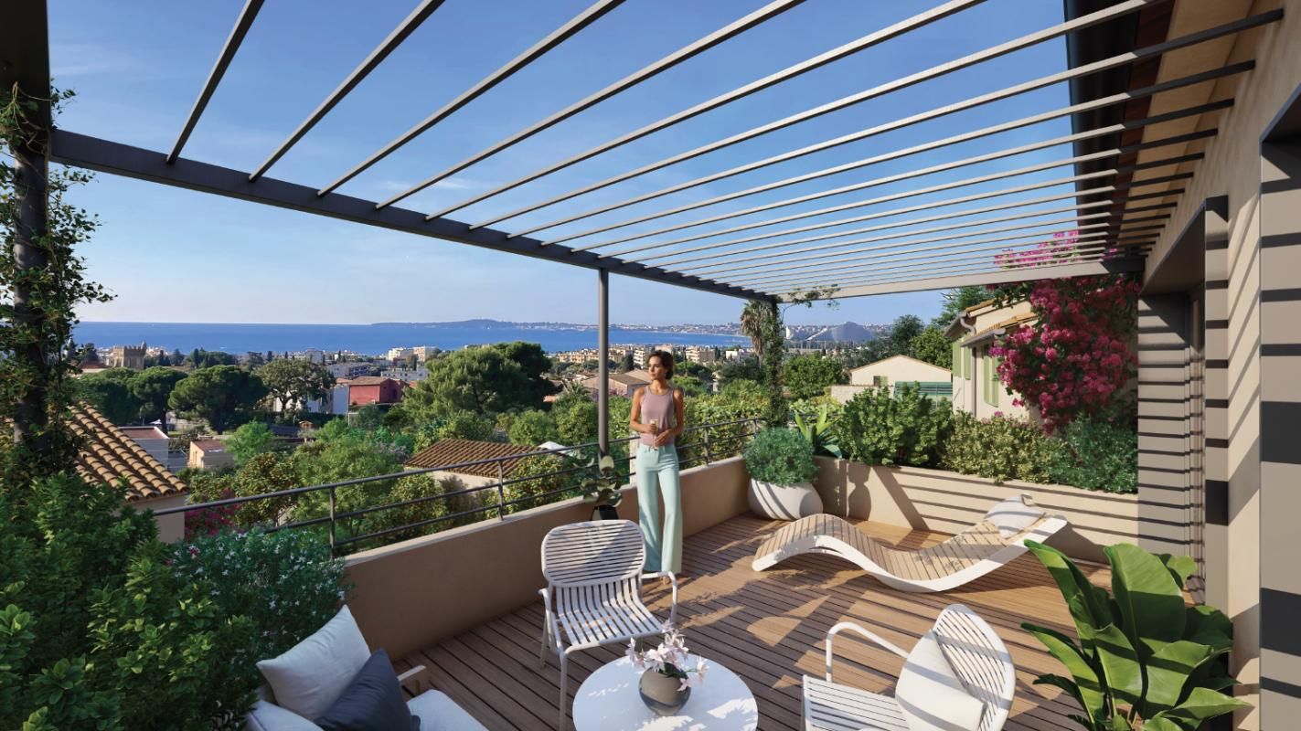 Magnifique 3 pièces de 62 m² au calme absolu, terrasse 23 m² vue mer