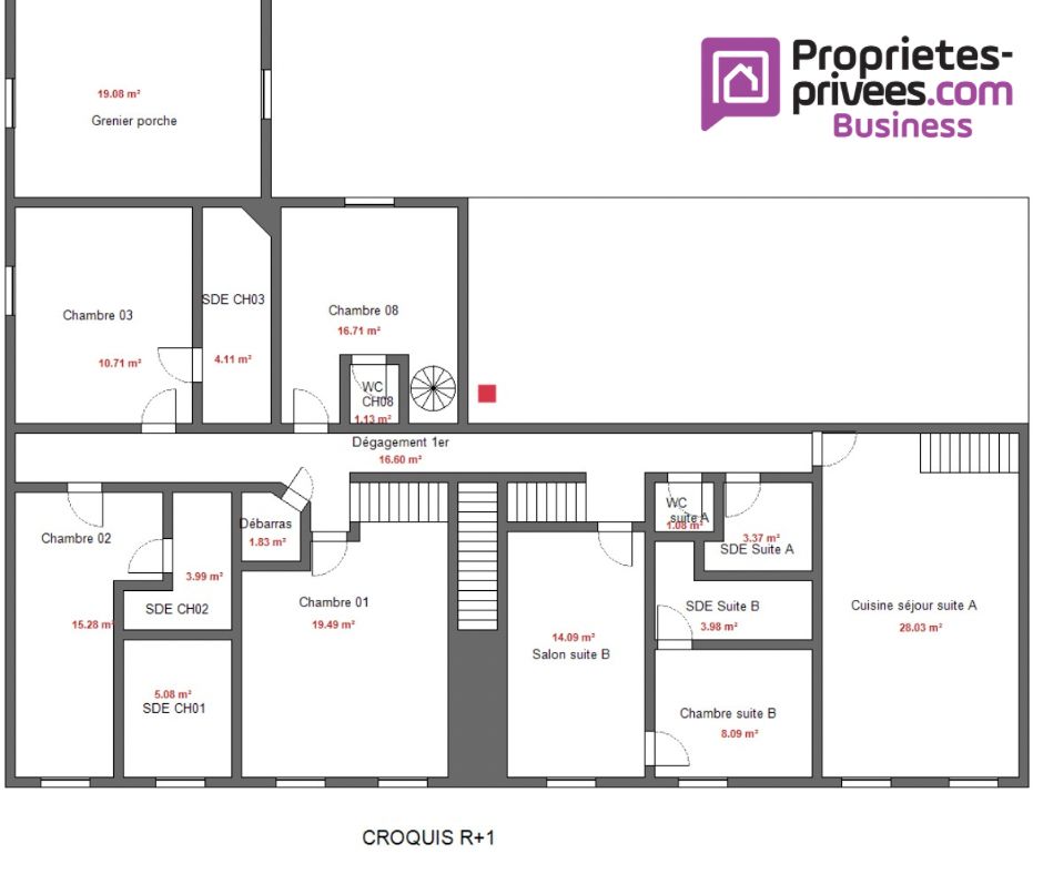 MESSAC SECTEUR RENNES -  MURS COMMERCIAUX   750 M2 LOUES + LONGÈRE À FORT POTENTIEL 4