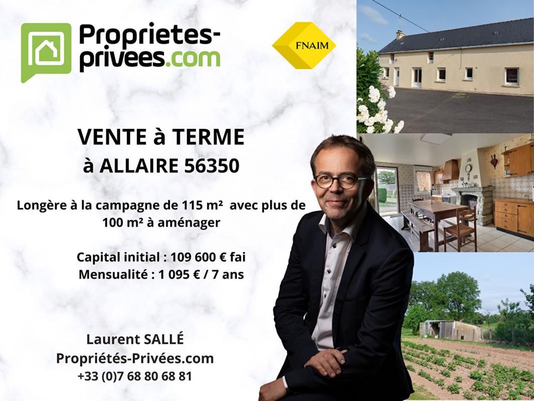 MAISON DE PLAIN-PIED A LA CAMPAGNE : 6 pièce(s) 115 m²