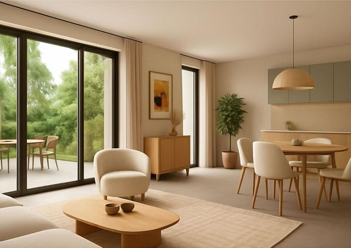 AVIGNON T3 62.70m², lumineux avec terrasse dans un parc paysager à Montfavet 1