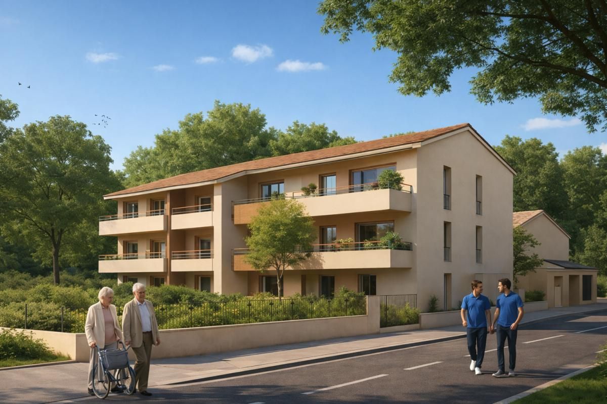 AVIGNON T3 62.70m², lumineux avec terrasse dans un parc paysager à Montfavet 3