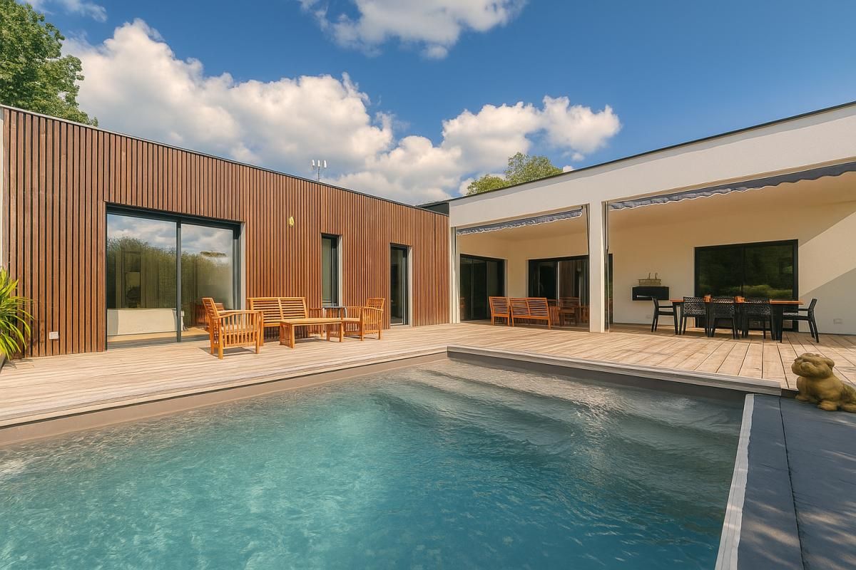 PROPRIETE 8 PIECES 5 CHAMBRES AVEC DEPENDANCE (T2) GARAGE PISCINE 1000M² DE TERRAIN