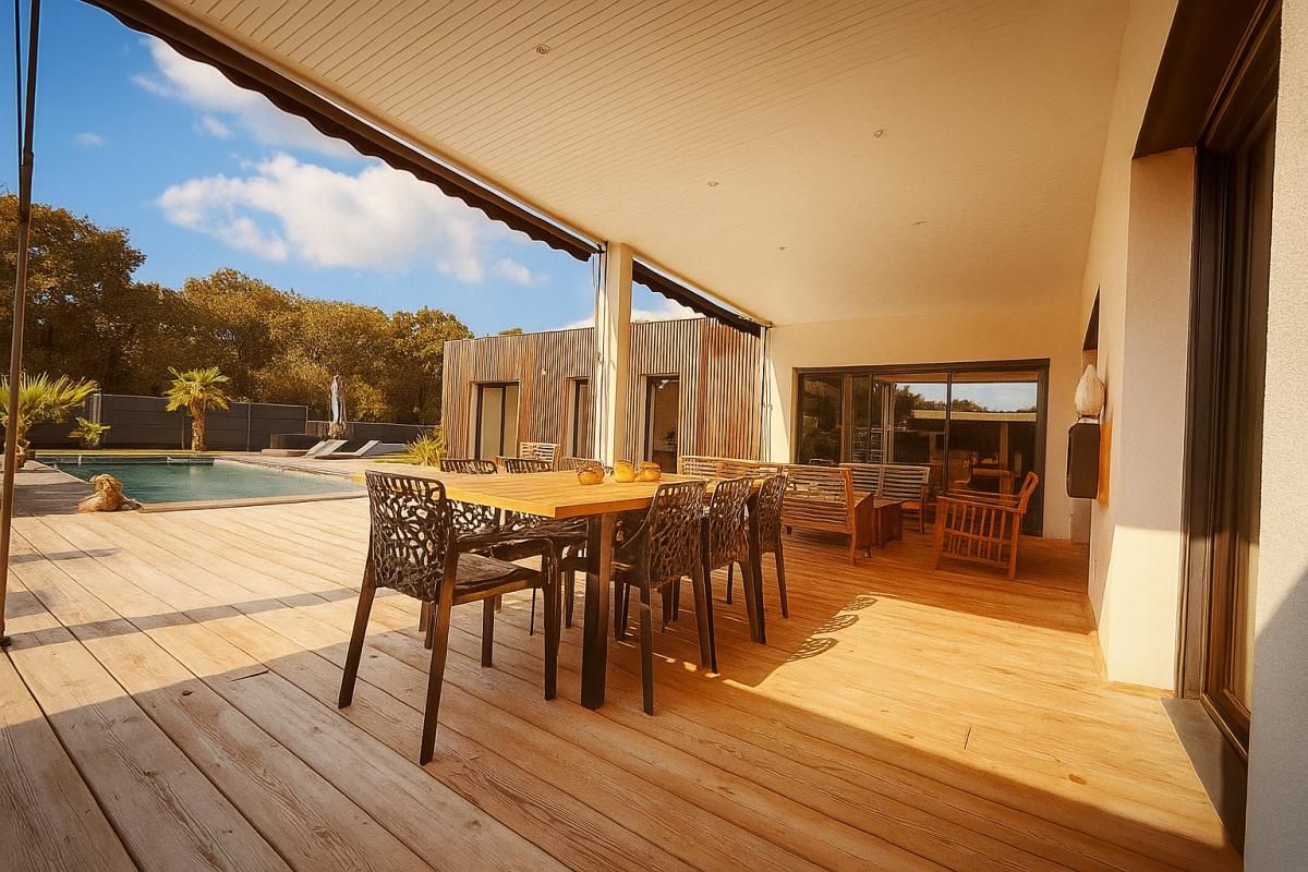 AUDENGE PROPRIETE 8 PIECES 5 CHAMBRES AVEC DEPENDANCE (T2) GARAGE PISCINE 1000M² DE TERRAIN 3