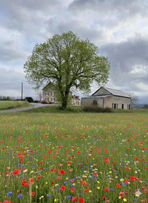 Trés joli corps de ferme et 1, 1 hectares de terrain