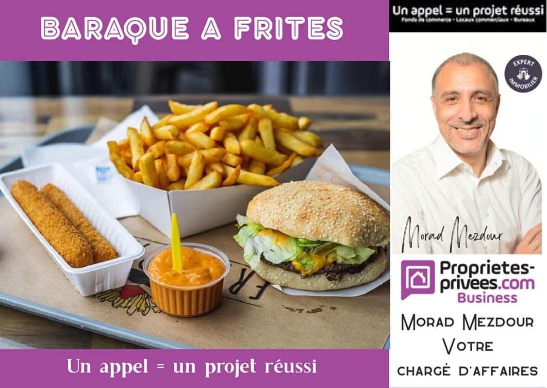 LILLE RONCQ - FONDS DE COMMERCE FRITERIE , avec TERRASSE Loyer 850 euros/mois 2