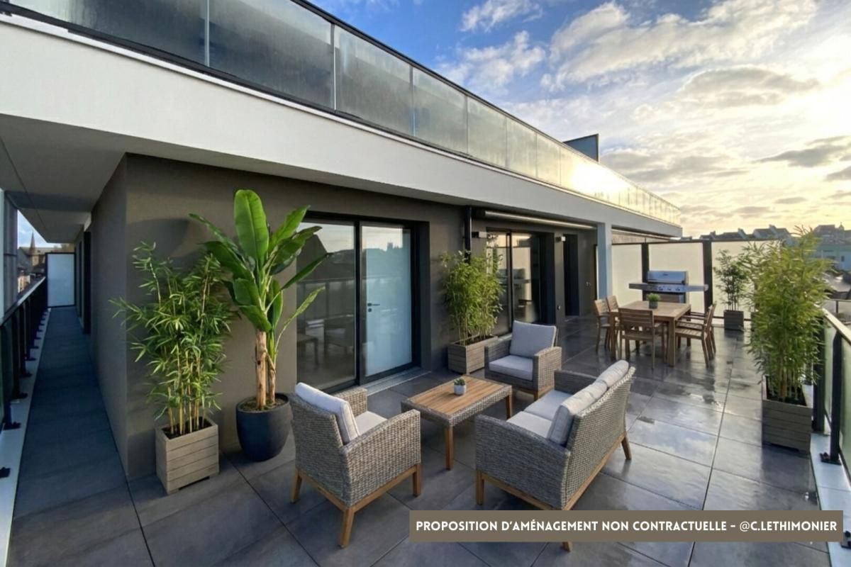 RENNES T4 - Résidence de Standing - 85m² - Grande terrasse - Garage fermé - Quartier Saint Martin / Anatole France 2