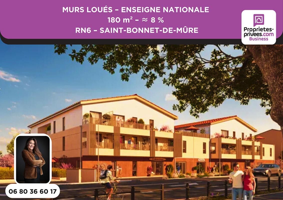 SAINT-BONNET-DE-MURE MURS COMMERCIAUX LOUÉS 180 m² - RN6 SAINT-BONNET-DE-MÛRE 3