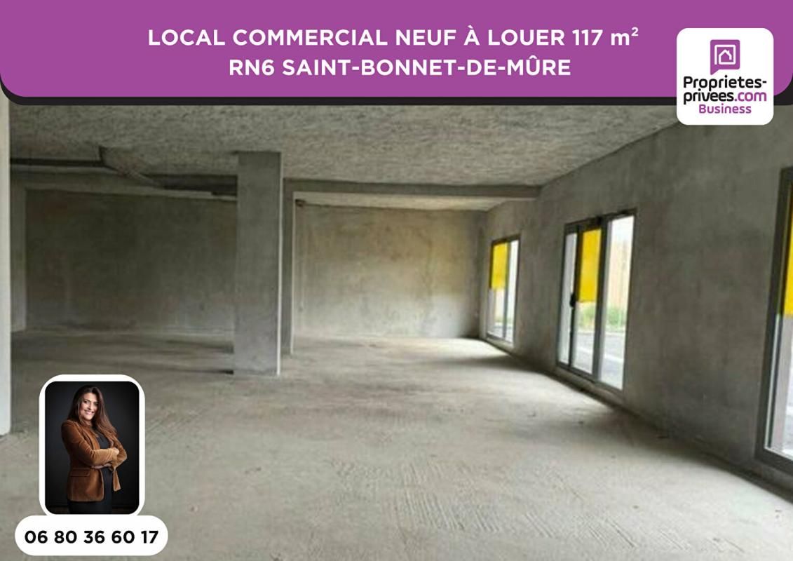 LOCAL COMMERCIAL À LOUER 117 m² - RN6 SAINT-BONNET-DE-MÛRE