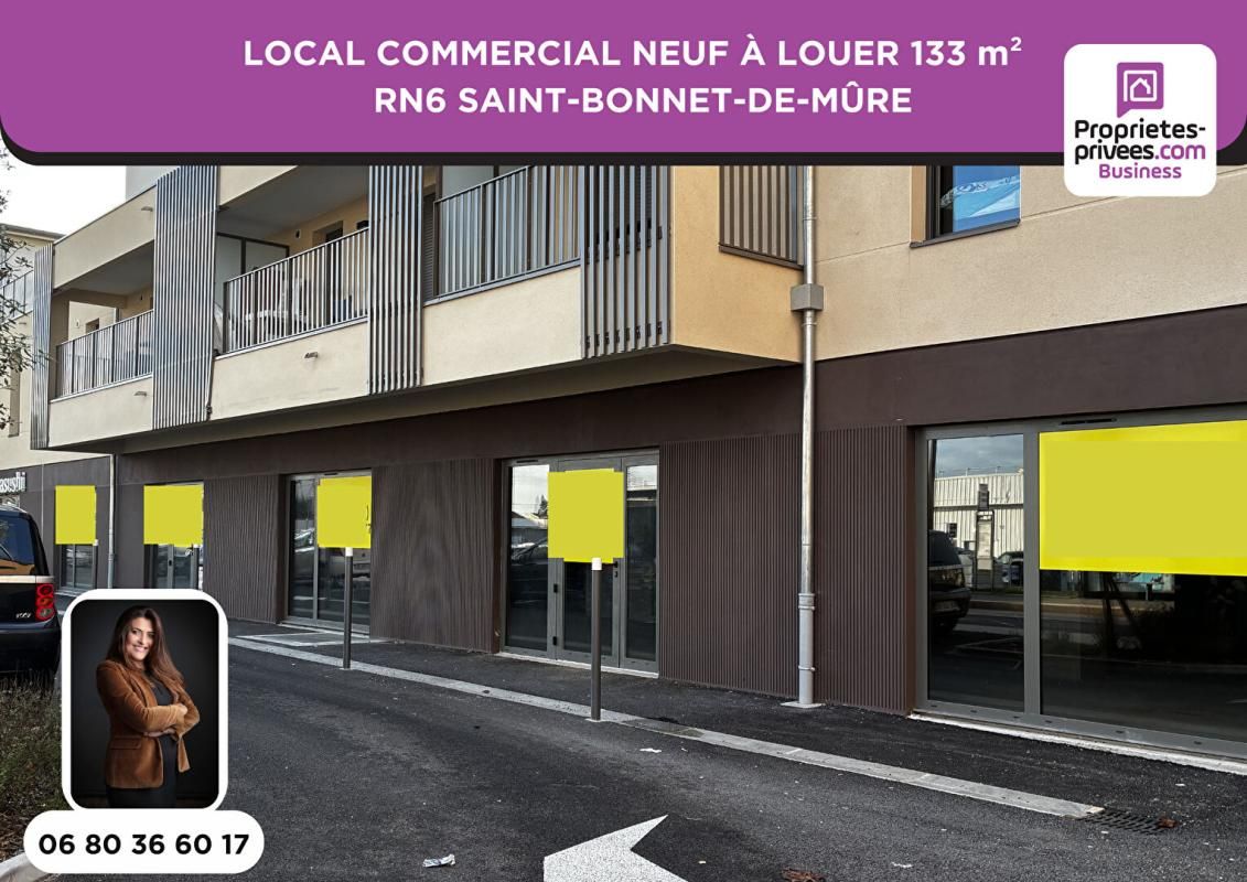 SAINT-BONNET-DE-MURE LOCAL COMMERCIAL À LOUER 133 m² - RN6 SAINT-BONNET-DE-MÛRE 2