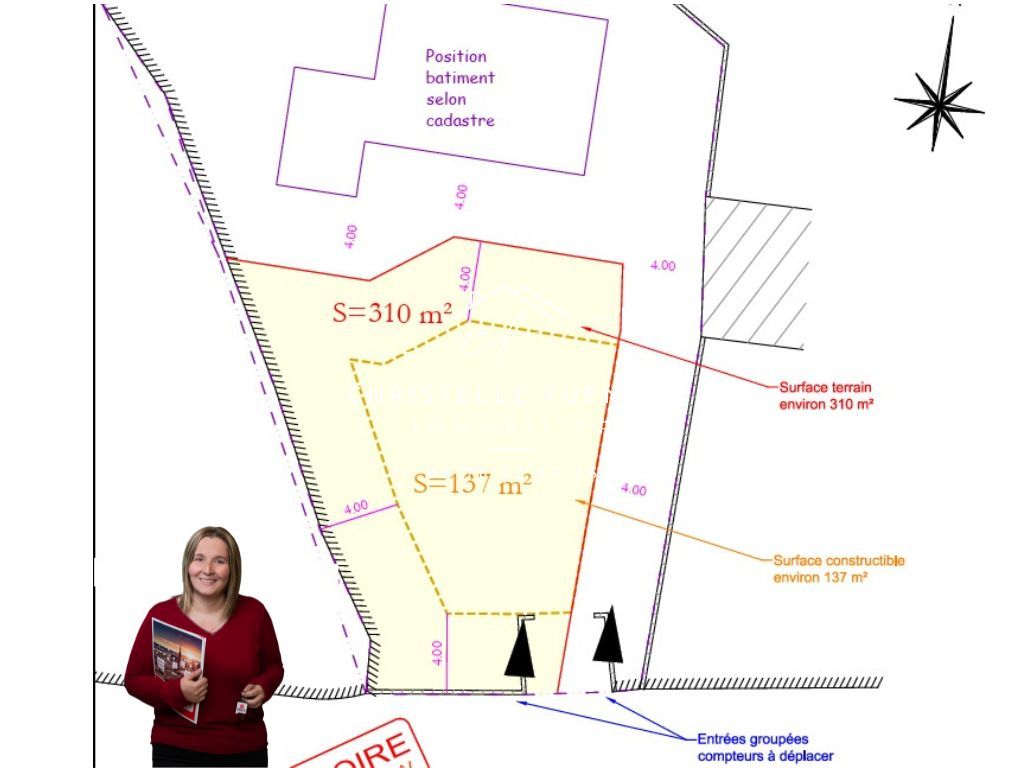 POUSSAN HÉRAULT - POUSSAN (34560) - TERRAIN À BÂTIR - 310 M²  - CALME - VIABILITÉ EN BORDURE 2