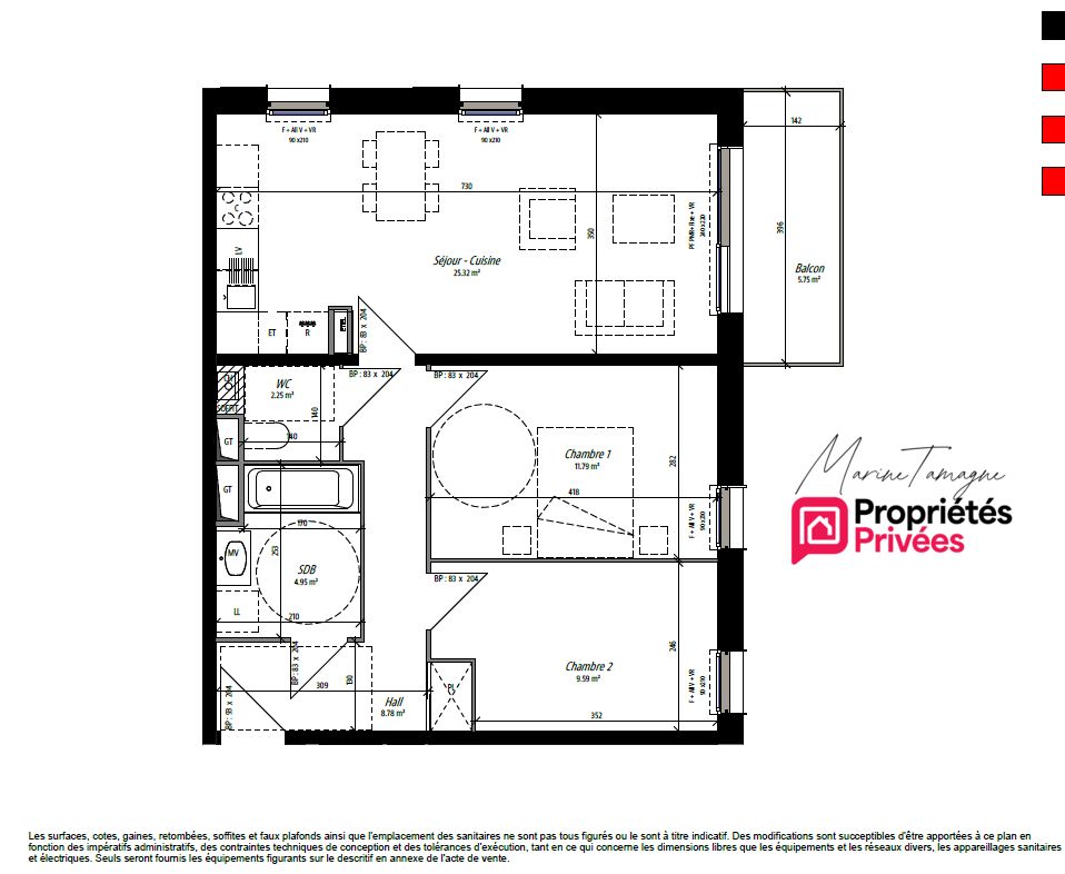 COMPIEGNE Appartement T3 avec extérieur, Garage + Parking , Quartier des Sablons , FRAIS DE NOTAIRE OFFERTS 3