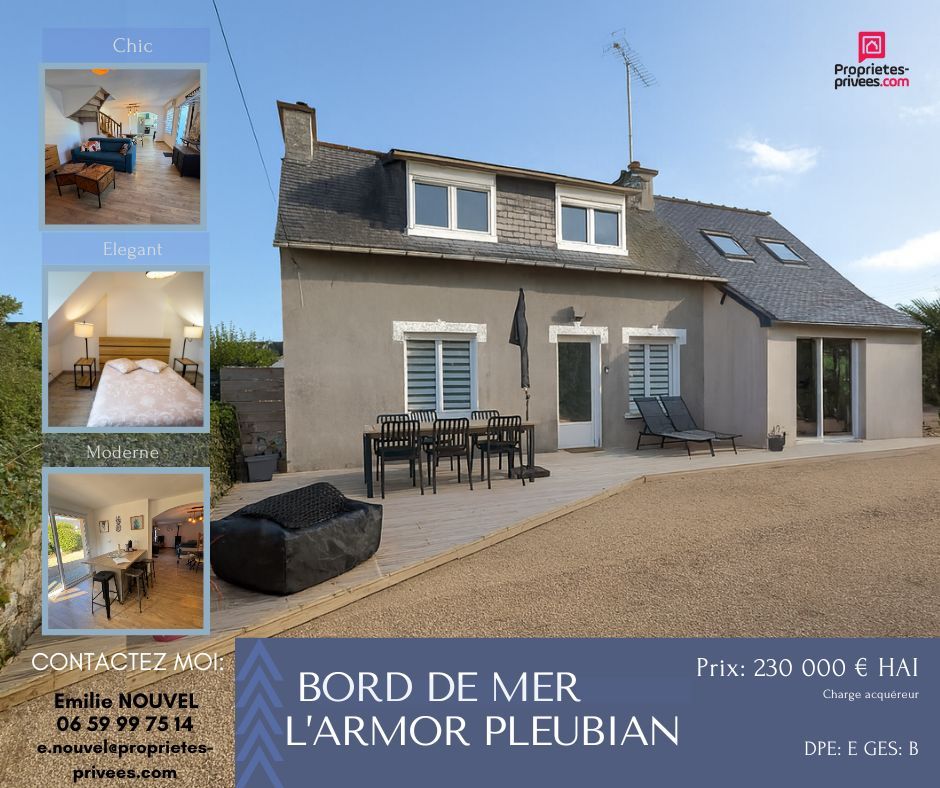 PLEUBIAN Maison rénovée avec grand terrain naturel à 400 m de la mer ,Pleubian / L'Armor 3