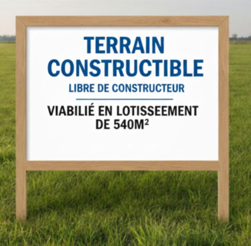 Saint-Siffret Terrain de 540 m2  constructible viabilisé en lotissement