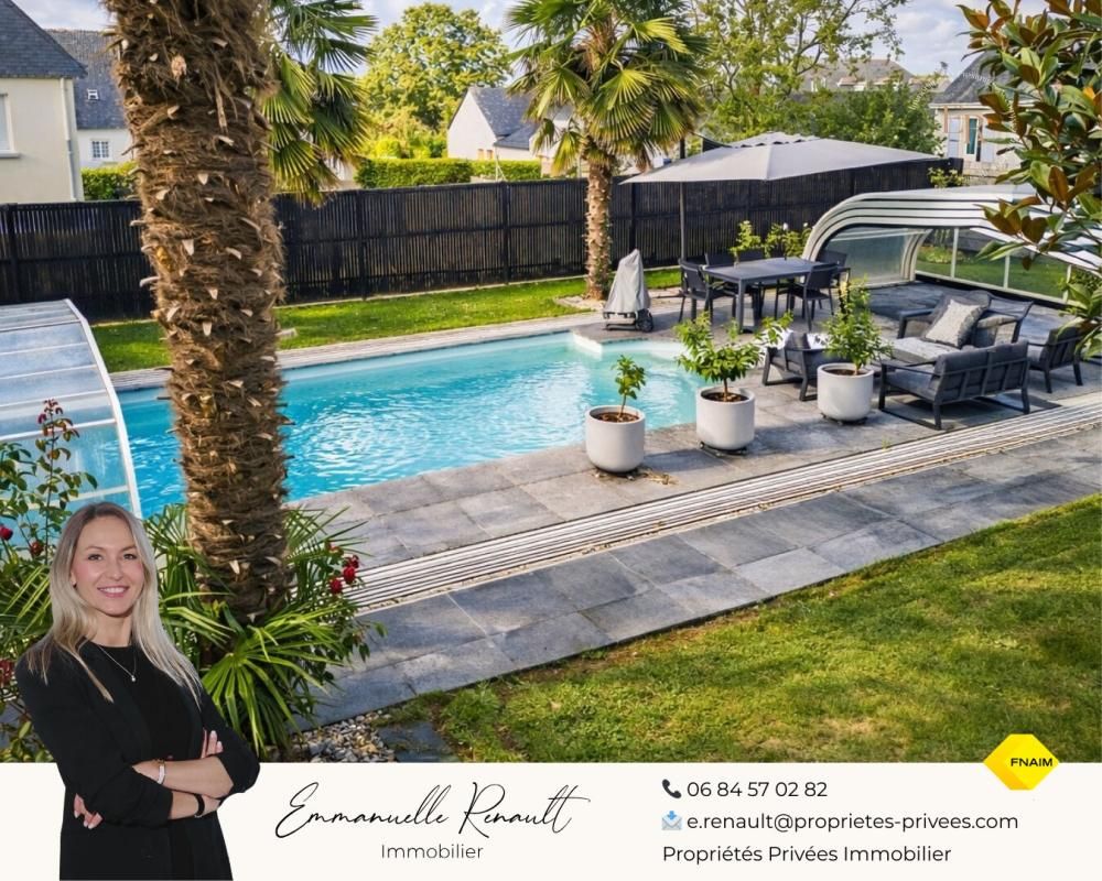 LOCQUELTAS Propriété familiale avec piscine. Vie de bourg à pied, volumes et cadre privilégié sur 930 m² de terrain. Locqueltas Centre 1