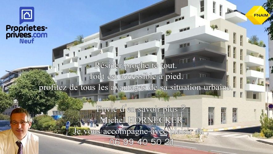 T3 lumineux de 64 m² avec  terrasse exposée Sud Ouest. Avenue du Président Wilson, Béziers