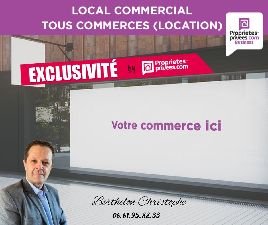 EXCLUSIVITE AVALLON - LOCATION LOCAL COMMERCIAL  249 m² sur terrain de 3000 m²